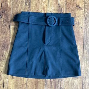 Zara Black Skirt with Belt